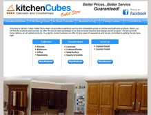 Tablet Screenshot of kitchencubes.com